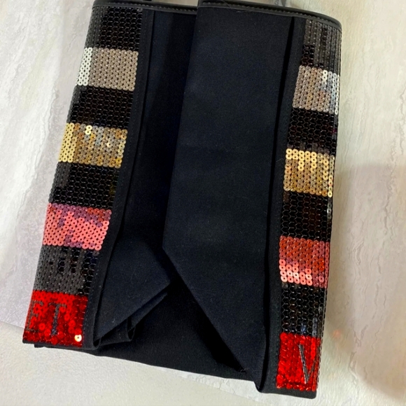 Victoria's Secret VS Black Multi-Colored Sequin Tote Bag NWT - Picture 6 of 6